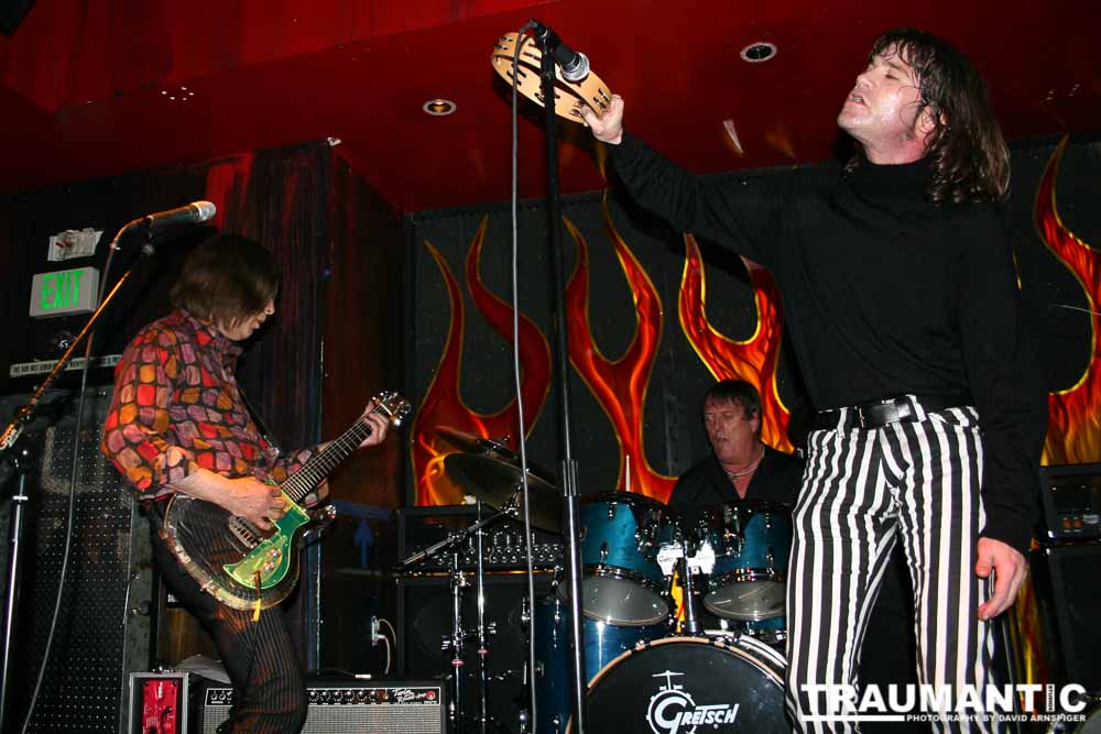 Magic Christian (L to R). Cyril Jordan (Guitar), Prairie Prince (Drums), Paul Kopf (Vocals)