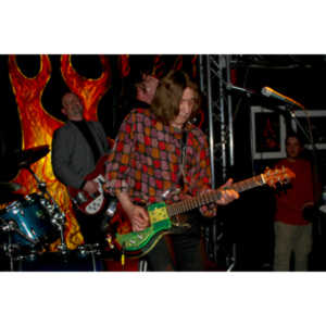 Magic Christian (L to R), Alec Palao (Bass). Cyril Jordan (Guitar)