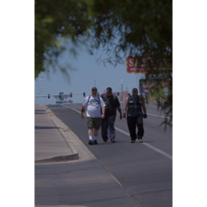 A mutual friend introduced me to this team of people who were going to do a 64 mile walk around Las Vegas, NV.  I was brought on to photograph the event.  Sadly, the walk was cut short at about one third of the objective.  I was still very impressed by the effort these guys put into it.