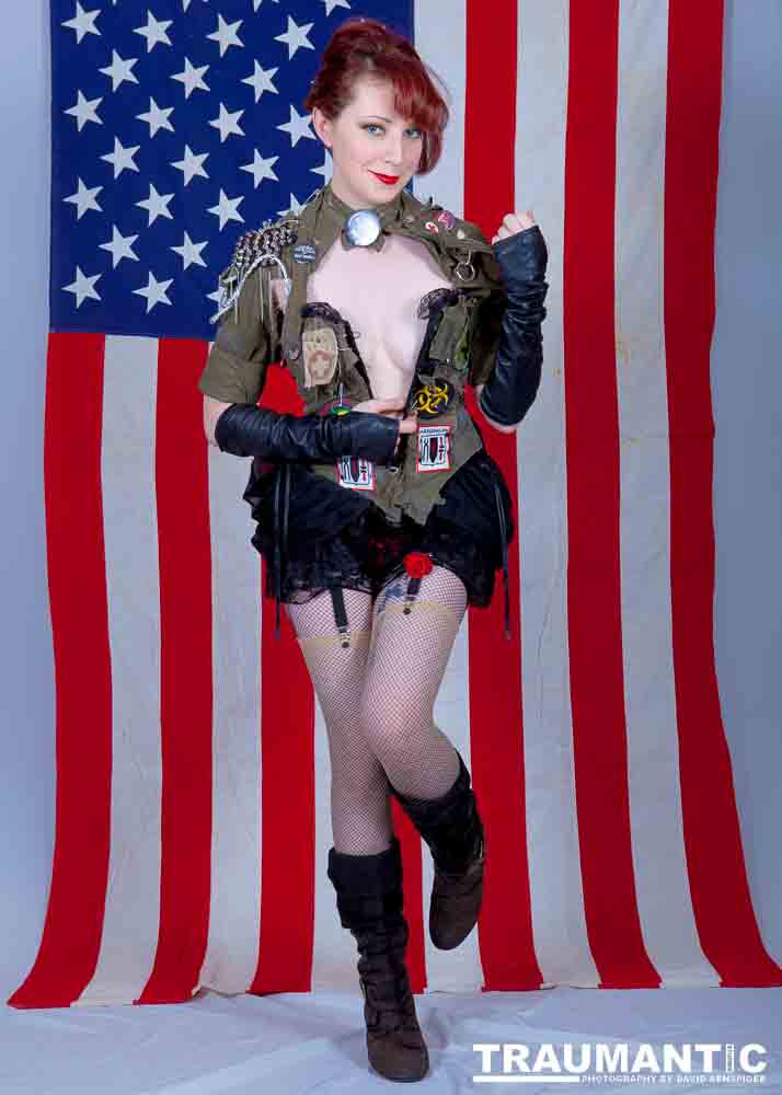 Rebecca Mataya making steampunk sexy.