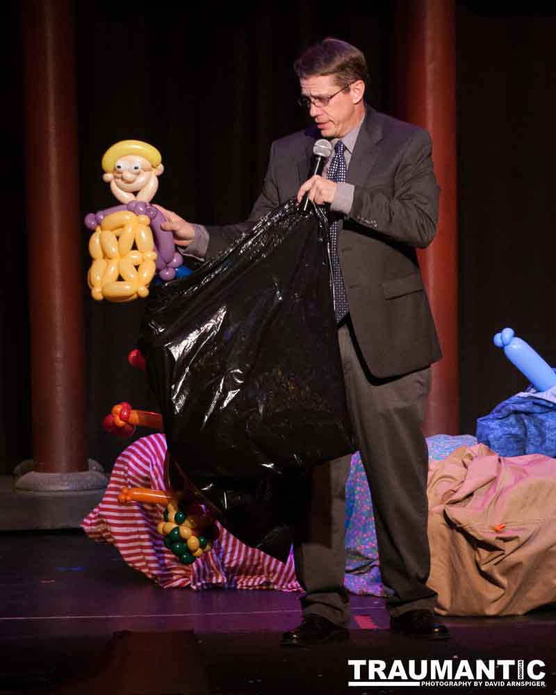 A great local comedy and burlesque act.  This was the second to last show they did in the main ballroom of the Clarion Hotel and Casino in Las Vegas.