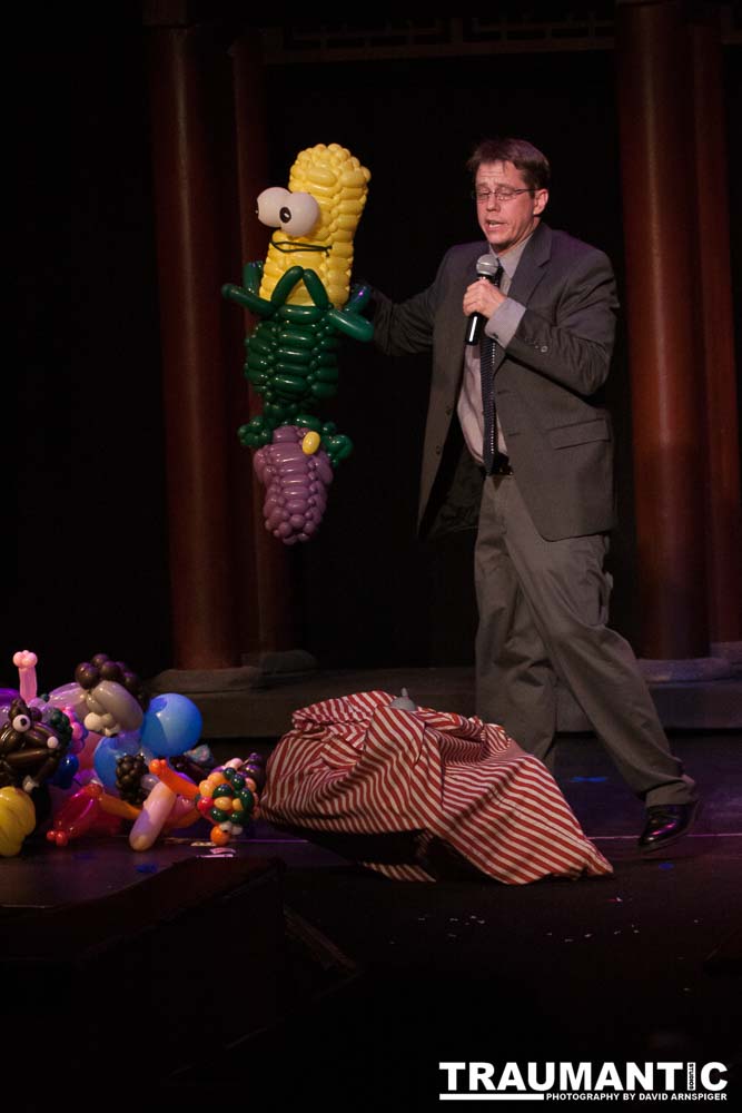 A great local comedy and burlesque act.  This was the second to last show they did in the main ballroom of the Clarion Hotel and Casino in Las Vegas.