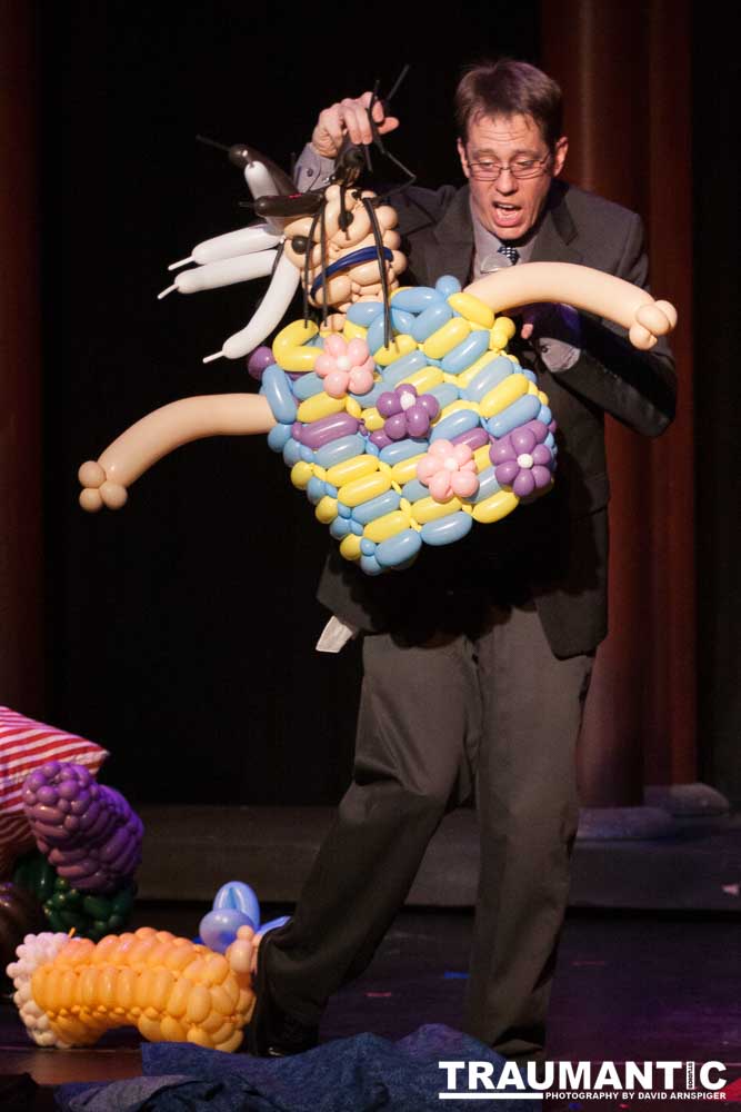 A great local comedy and burlesque act.  This was the second to last show they did in the main ballroom of the Clarion Hotel and Casino in Las Vegas.