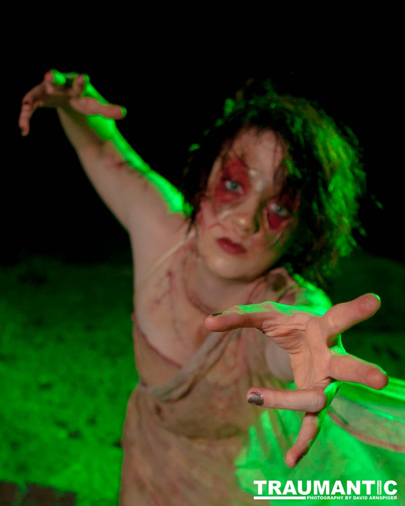 Rebecca had an idea for a Silent Hill inspired character.  I was playing with some lighting techniques, so we got together and shot out on Black Mountain in Henderson.  We got these cool shots.