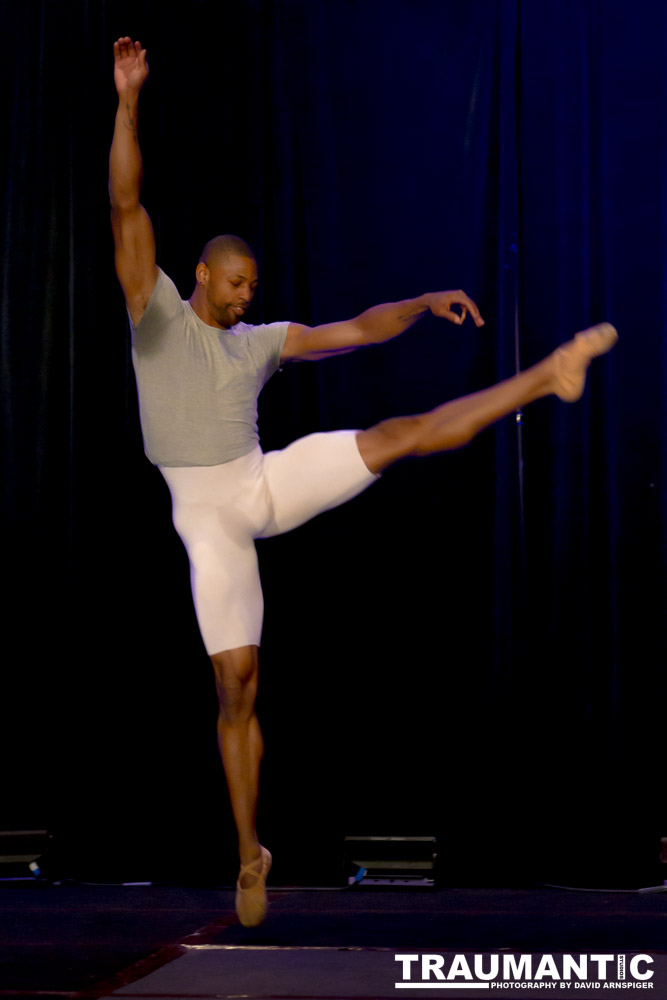 Another class trying to capture movement in a dark room with no flash.