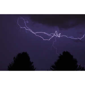 My second attempt at capturing lightning in 2018.  Only one shot, but it's a doozy.