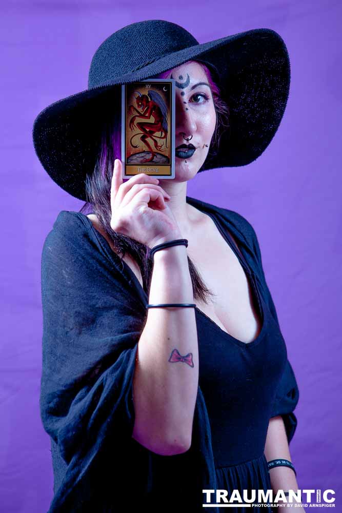 The realization of an idea for a Tarot Reader shoot.