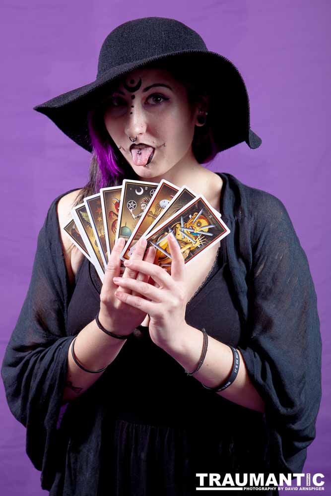 The realization of an idea for a Tarot Reader shoot.