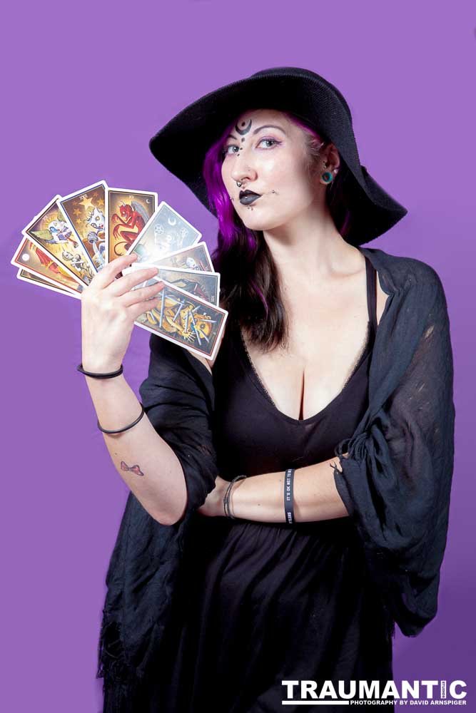 The realization of an idea for a Tarot Reader shoot.