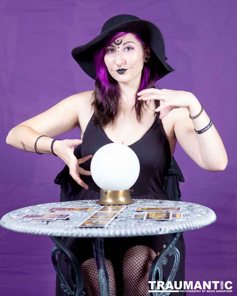 The realization of an idea for a Tarot Reader shoot.