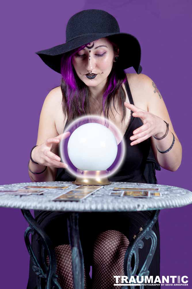 The realization of an idea for a Tarot Reader shoot.