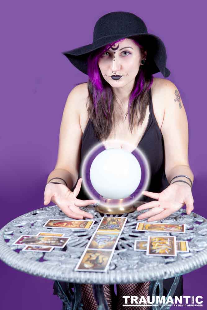 The realization of an idea for a Tarot Reader shoot.