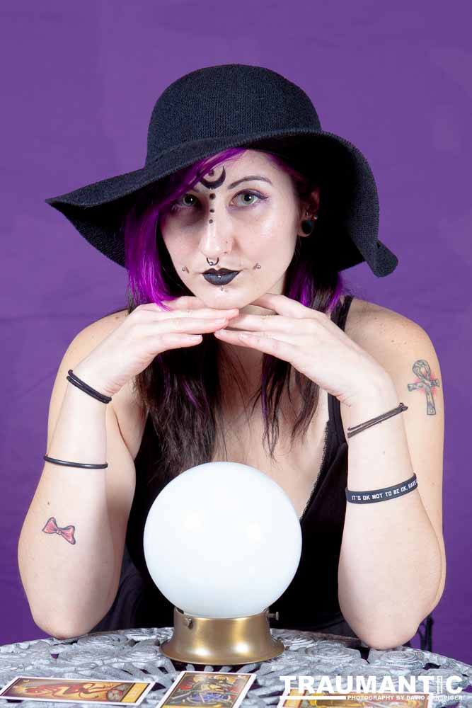 The realization of an idea for a Tarot Reader shoot.