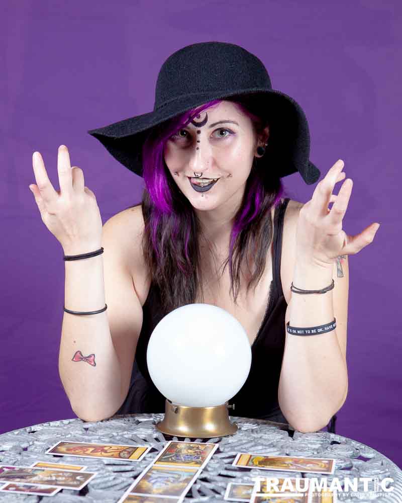 The realization of an idea for a Tarot Reader shoot.