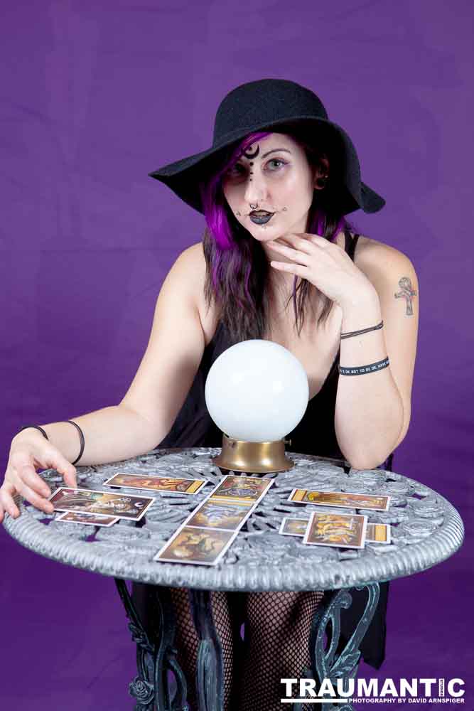 The realization of an idea for a Tarot Reader shoot.