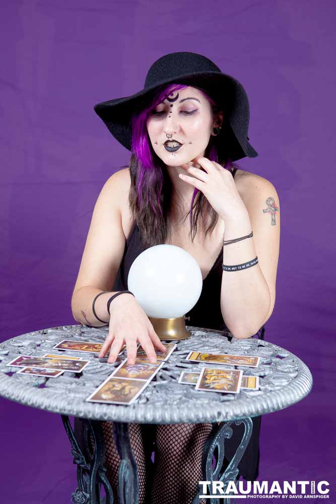 The realization of an idea for a Tarot Reader shoot.