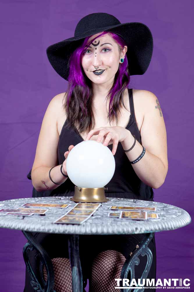 The realization of an idea for a Tarot Reader shoot.