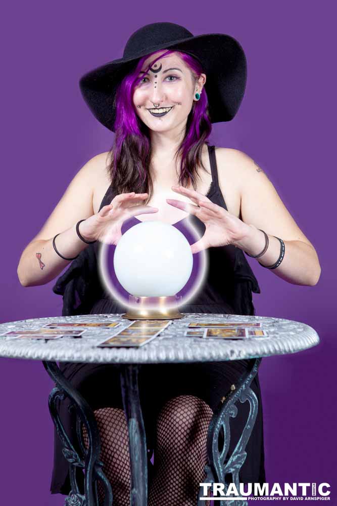 The realization of an idea for a Tarot Reader shoot.