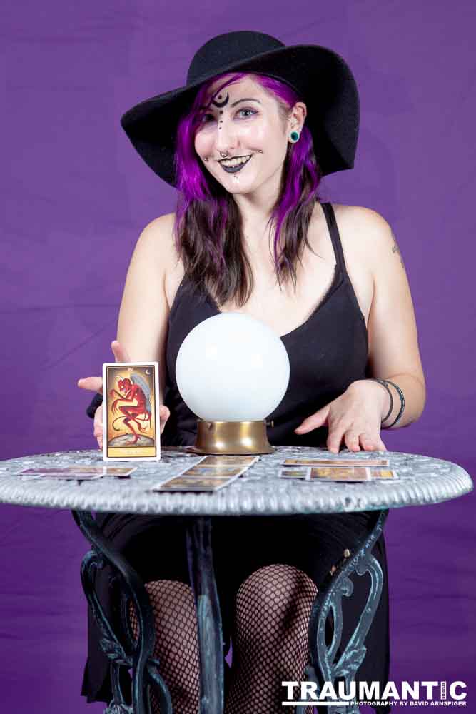 The realization of an idea for a Tarot Reader shoot.