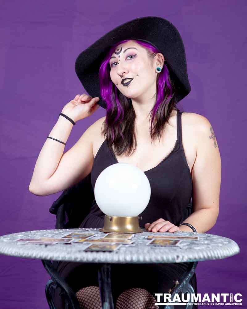 The realization of an idea for a Tarot Reader shoot.