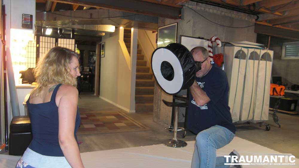 Meredith wanted to do a session that included some TRON cosplay.