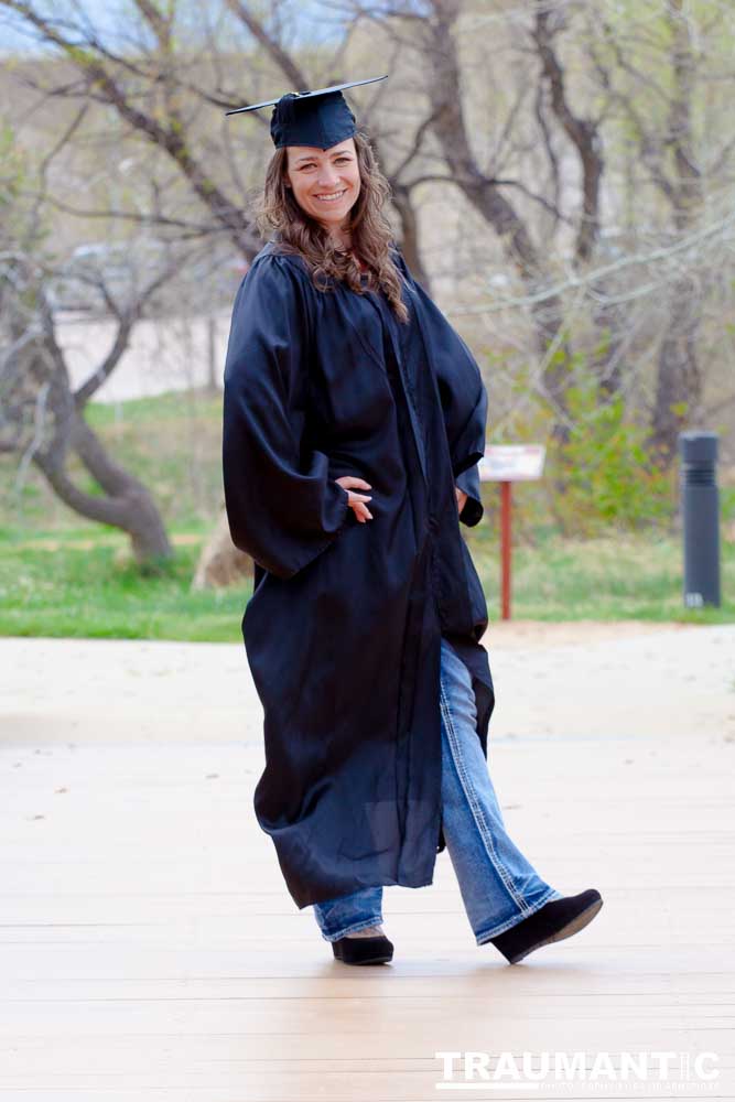Some graduation photos for Jamie in a local park.