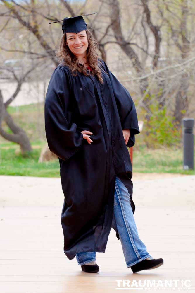 Some graduation photos for Jamie in a local park.
