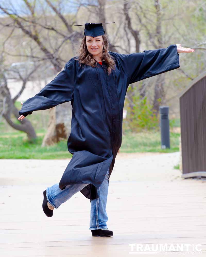 Some graduation photos for Jamie in a local park.
